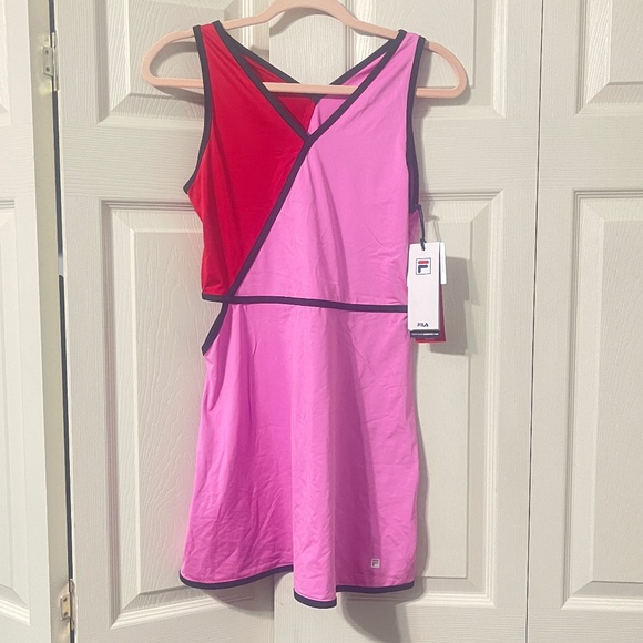 Fila Dresses & Skirts - Fila  Love 30 Sleeveless Faux Wrap Tennis Dress size S 50+UPS.  CONT L